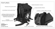 Load image into Gallery viewer, Electric longboard skateboard backpack with laptop holder