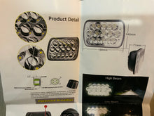Load image into Gallery viewer, 2pc rectangle LED headlights