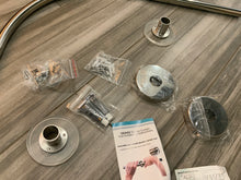 Load image into Gallery viewer, Stretchable L shaped corner shower curtain rod