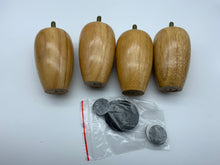 Load image into Gallery viewer, Set of 4 wooden couch legs