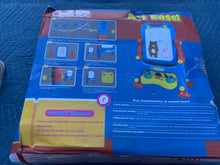 Load image into Gallery viewer, Double sided Easel/dry erase board and chalk board