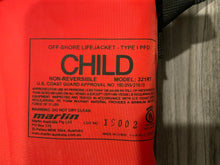 Load image into Gallery viewer, Commercial offshore youth life-vest