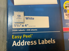 Load image into Gallery viewer, Easy peel Address labels (1-1/3” x 4”)