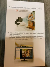 Load image into Gallery viewer, Webcam 1080P with microphone