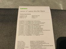 Load image into Gallery viewer, 14” laptop ultra slim sleeve/case by Lenova