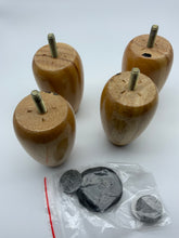 Load image into Gallery viewer, Set of 4 wooden couch legs