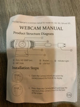 Load image into Gallery viewer, 1080P webcam with microphone