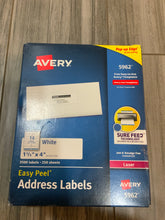 Load image into Gallery viewer, Easy peel Address labels (1-1/3” x 4”)