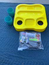 Load image into Gallery viewer, Double sided Easel/dry erase board and chalk board