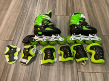 Load image into Gallery viewer, Child’s in-line skates (safety pads included)
