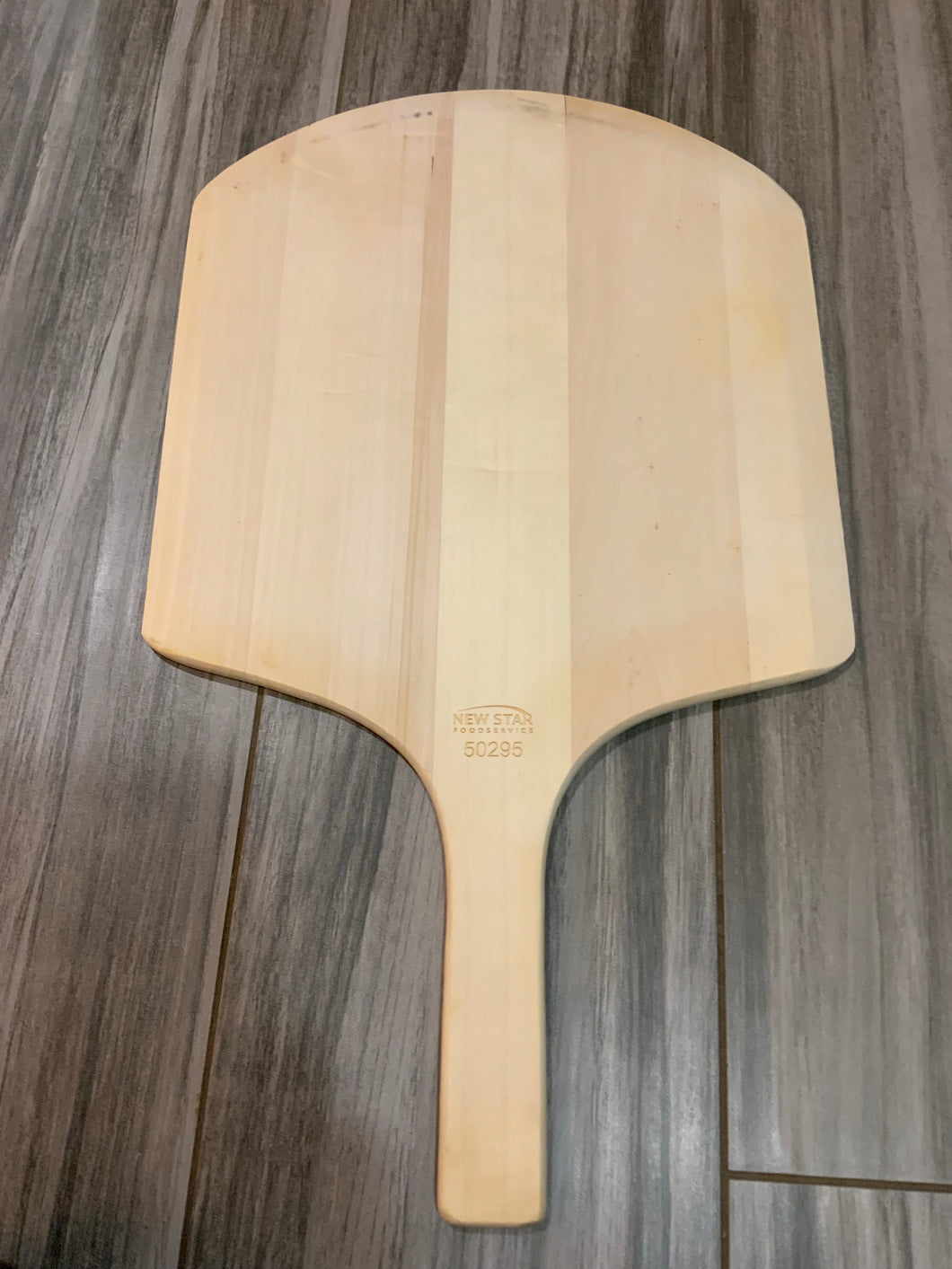 Wooden pizza peel