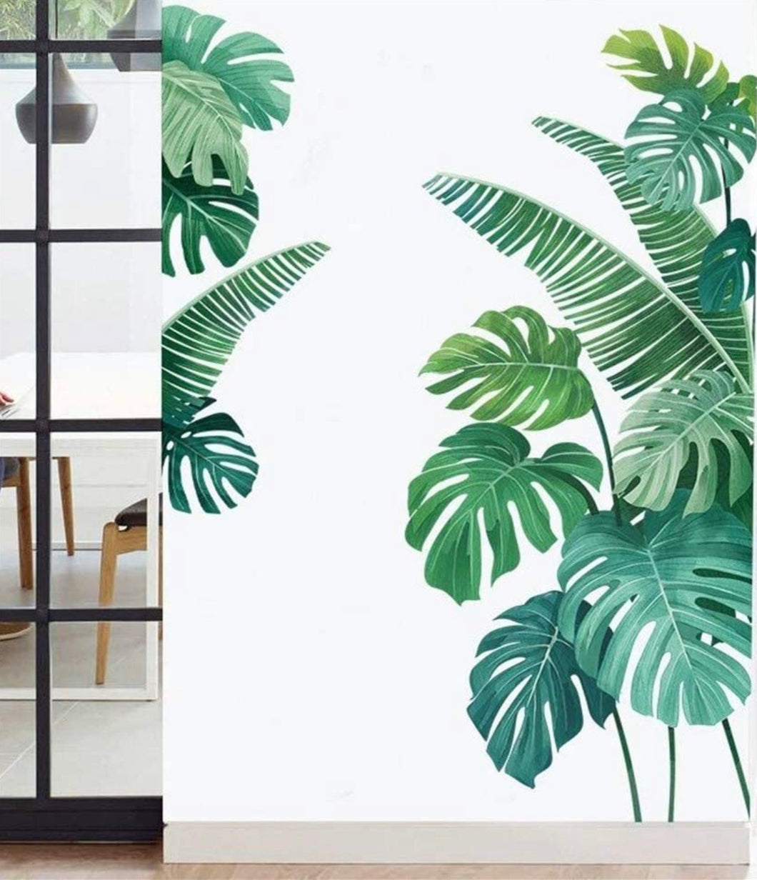 Palm leaf wall decals