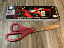 Load image into Gallery viewer, Giant 25” ribbon cutting scissors
