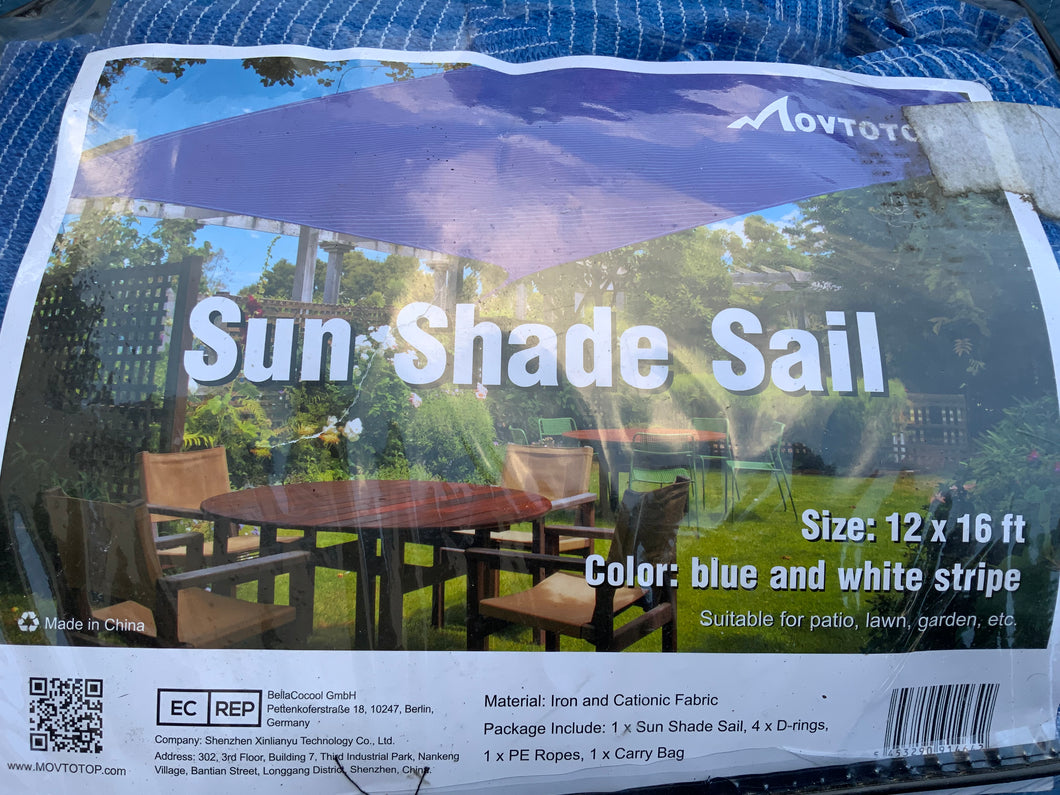 12ft x 16ft Rectangular Outdoor Sun Shade