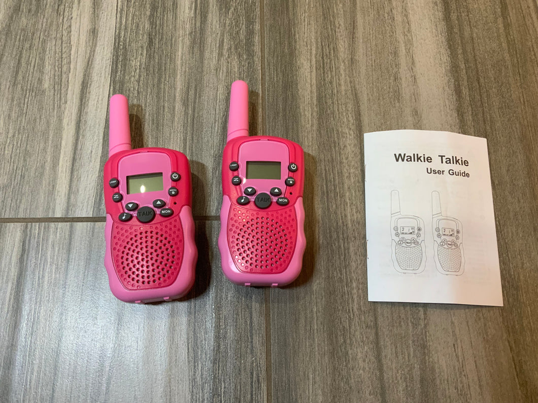 kids 2 way radio with backlit LCD flashlight