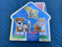 Load image into Gallery viewer, Melissa and Doug Jumbo Knob Wooden puzzle
