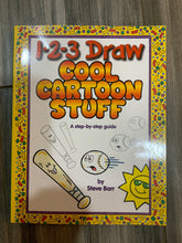 Load image into Gallery viewer, 1-2-3 Draw Cartoon drawing books (set of 6)
