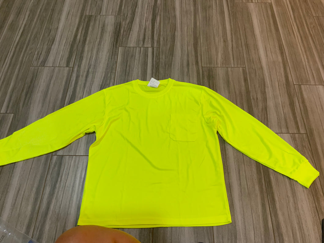 High visibility breathable long sleeve shirt