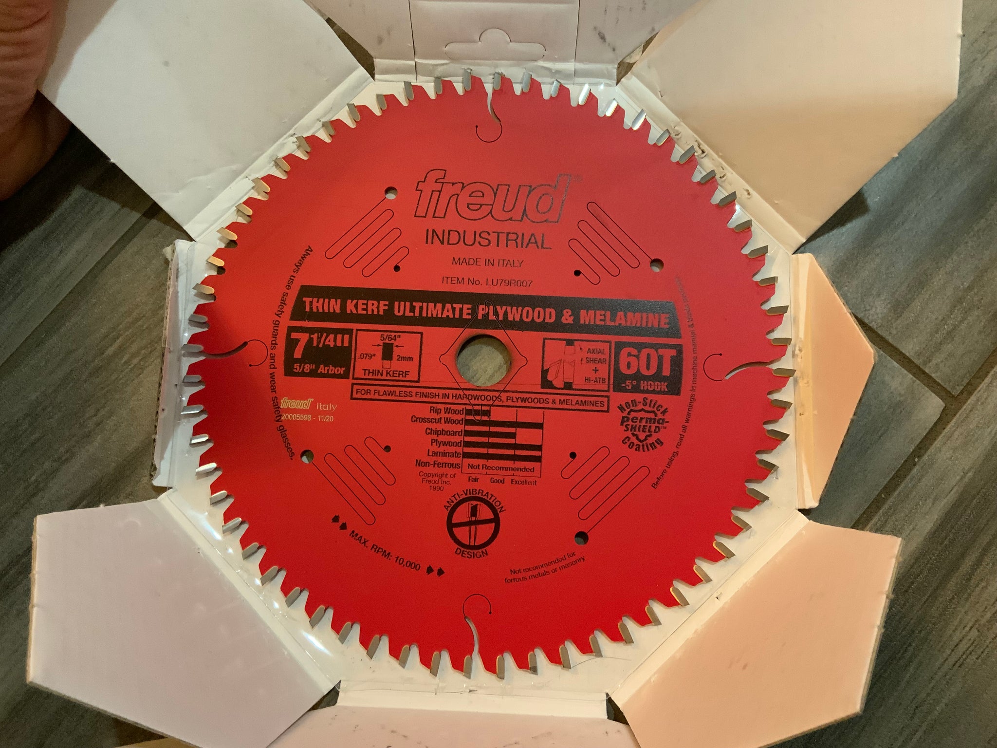 1/4” x 60T thin kerf ultimate plywood and melamine blade for circula –  RCLambros Supply