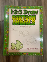 Load image into Gallery viewer, 1-2-3 Draw Cartoon drawing books (set of 6)
