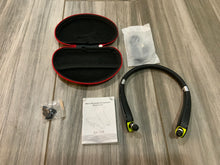 Load image into Gallery viewer, Foldable wireless neckband headset with retractable earbuds
